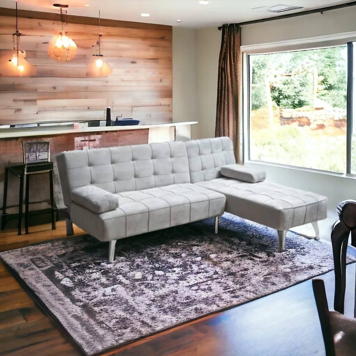 Light Grey Corner Sofa – Delivery Offered - Image 1
