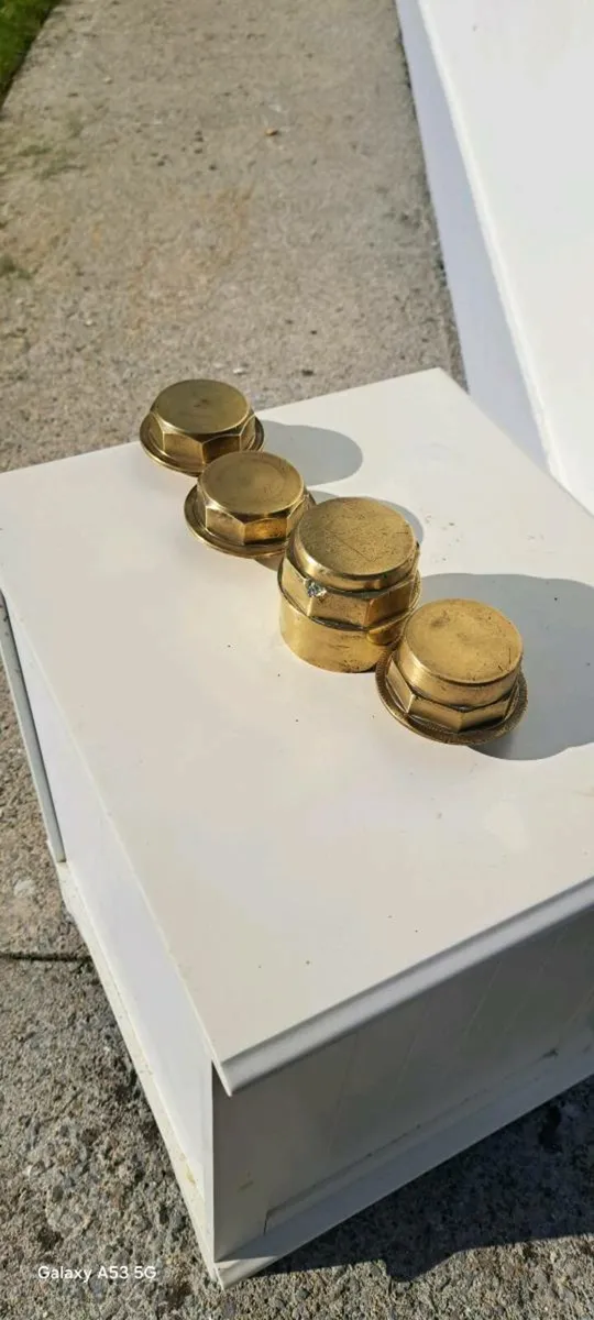4 old brass  horse  cart  covers  €20 each - Image 1