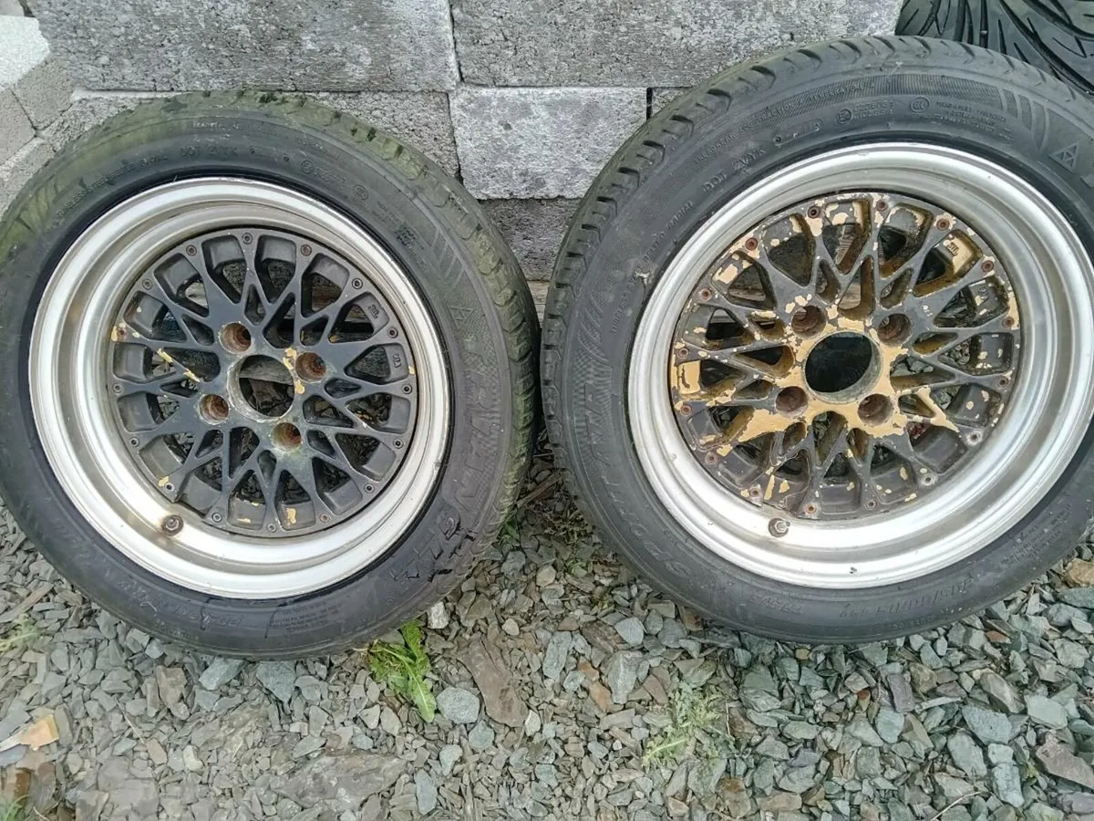 15x7 JDM's 17" Lexus Sports, 15" Kumho rally tyres - Image 1