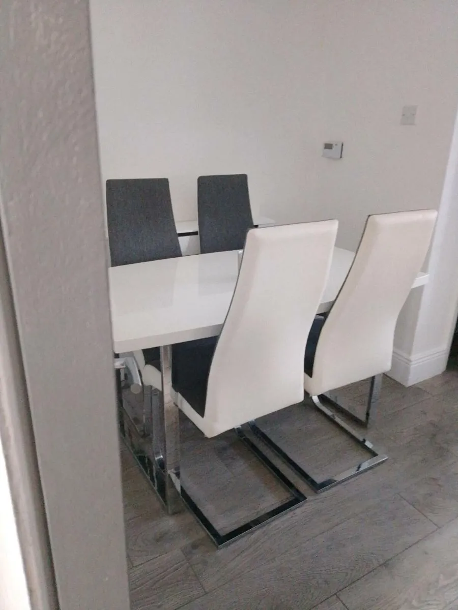 Dinning table and four chairs - Image 2