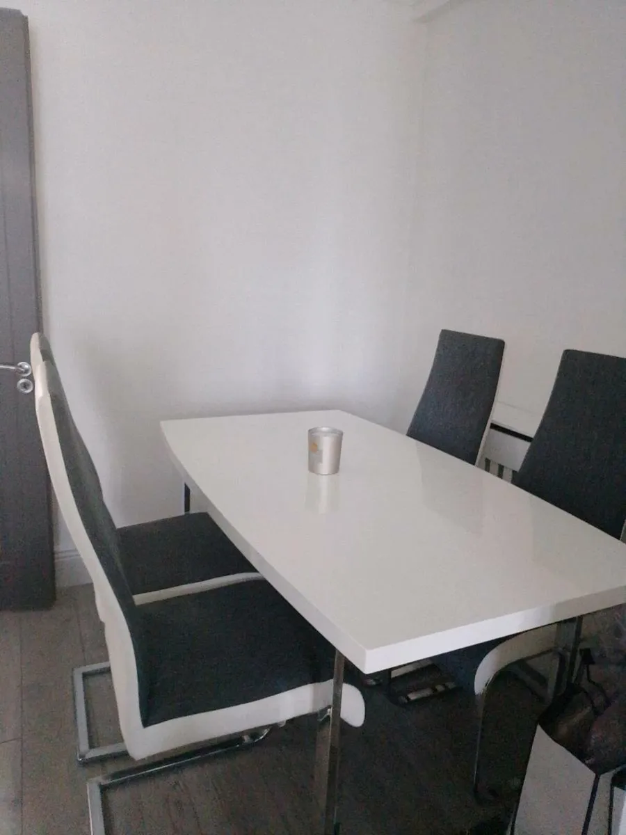 Dinning table and four chairs - Image 3