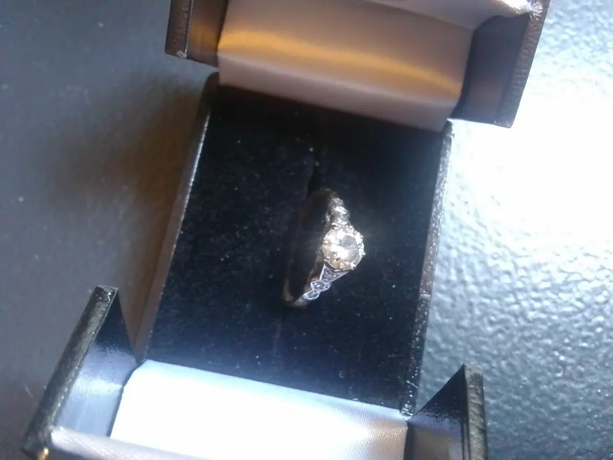 VICTORIAN 18ct GOLD & PLATINUM DIAMOND 1ct RING - Image 3