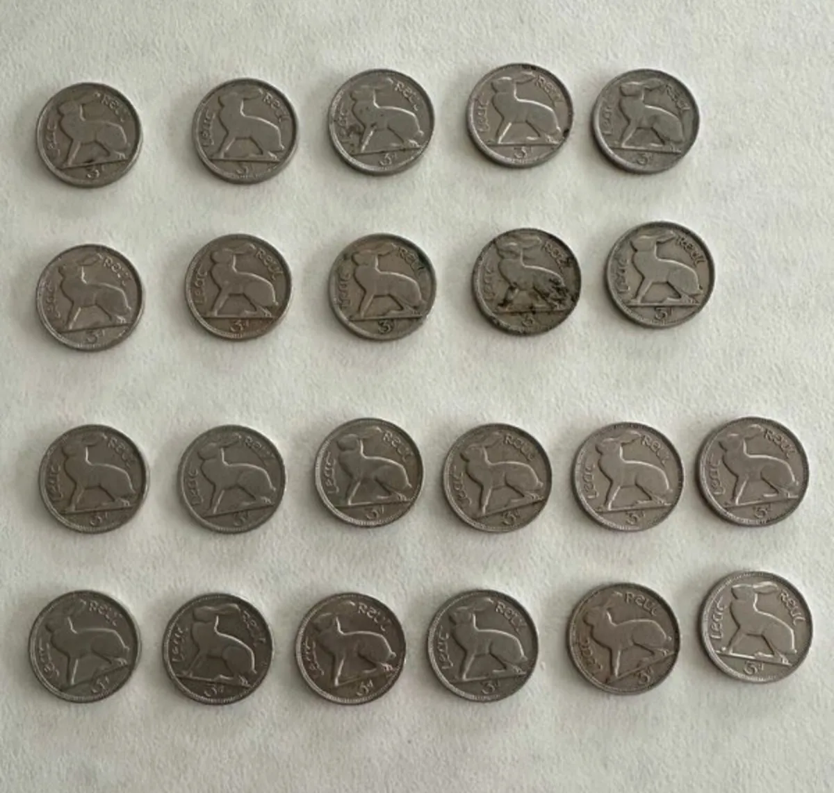 IRELAND.  THREEPENCE..CION.SET. 1928---1968... - Image 1