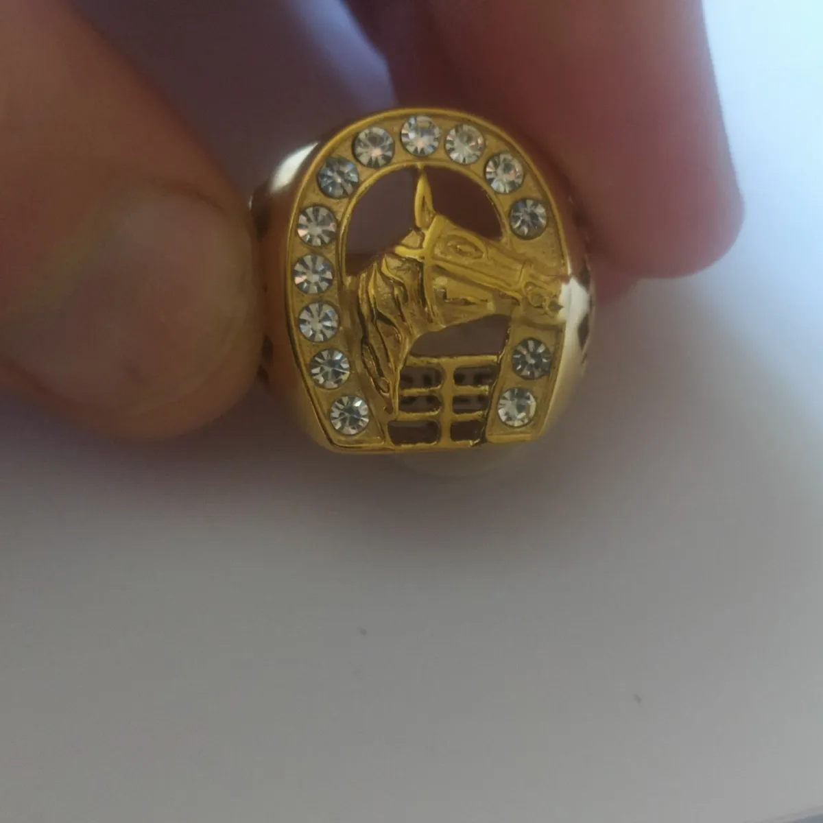 Irish horseshoe ring.  Large - Image 3