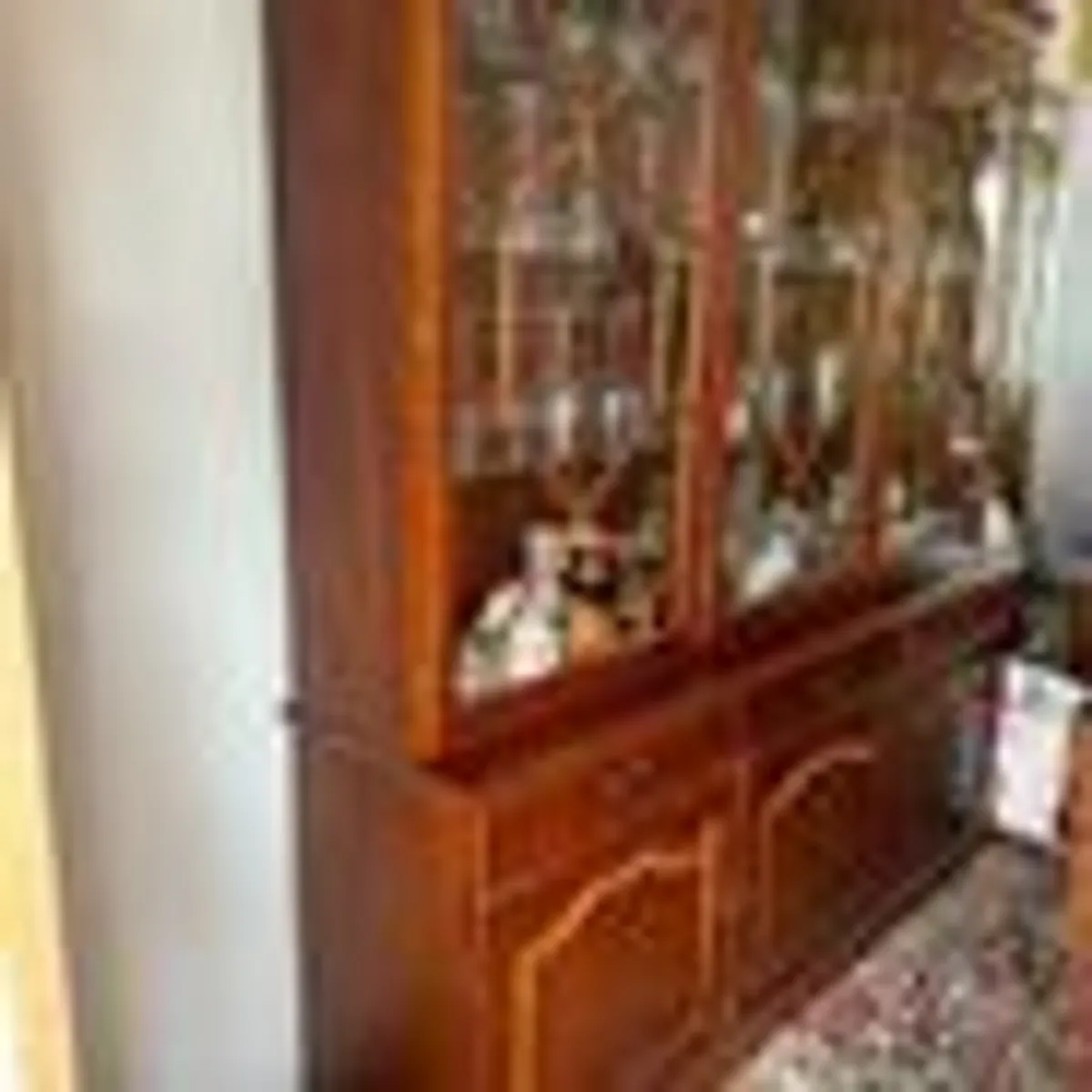 Solid Mahogany Display/Drinks Cabinet - Image 2