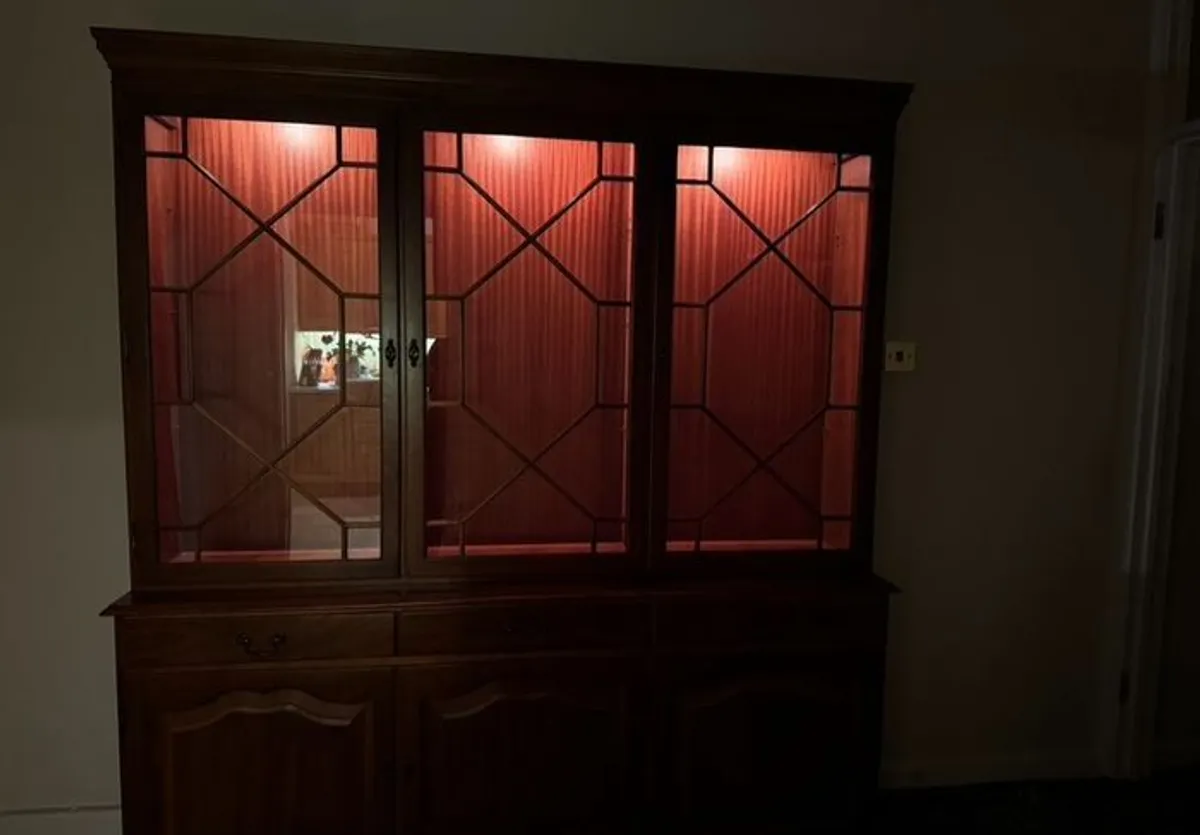 Solid Mahogany Display/Drinks Cabinet - Image 3