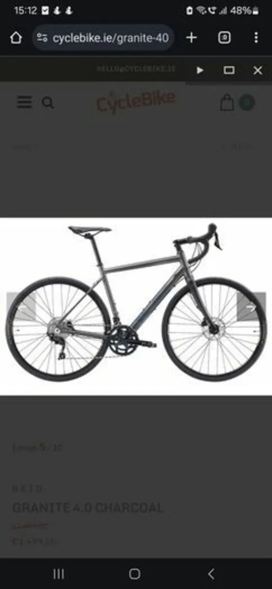 Reid GRANITE 4.0 Gravel All-Road Bike. Charcoal - Image 2