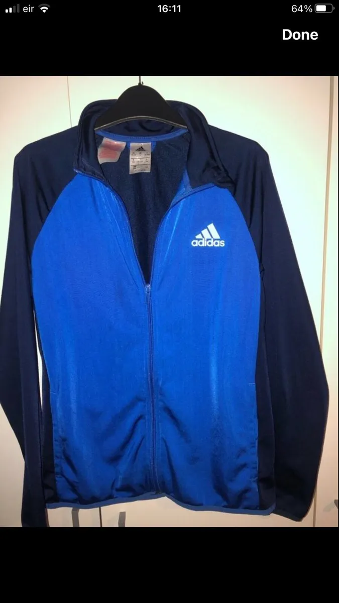 Boys adidas zip jacket age 13/14 €10 - Image 1