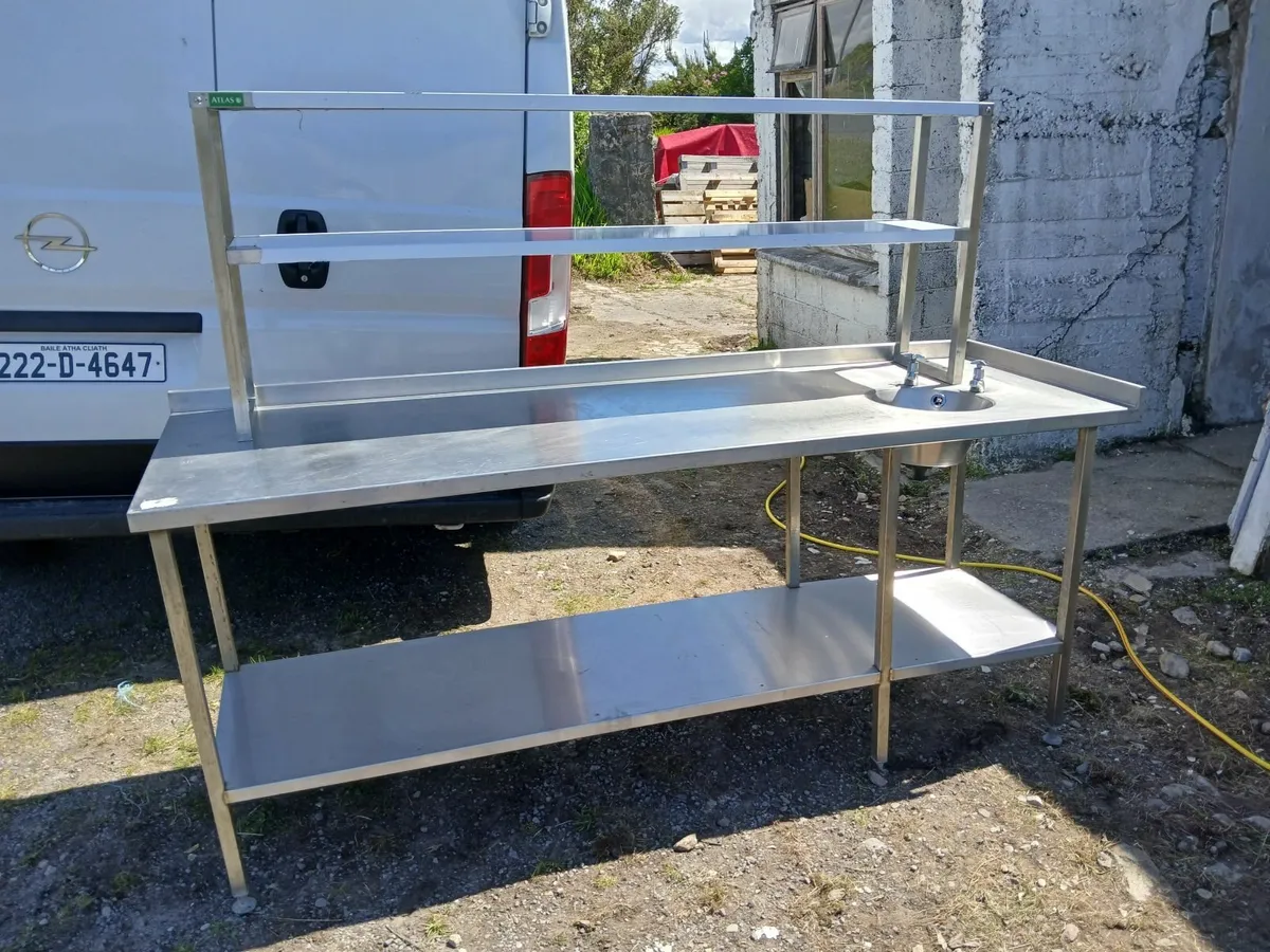 Stainless steel cabbinet/sink unit delivered - Image 1
