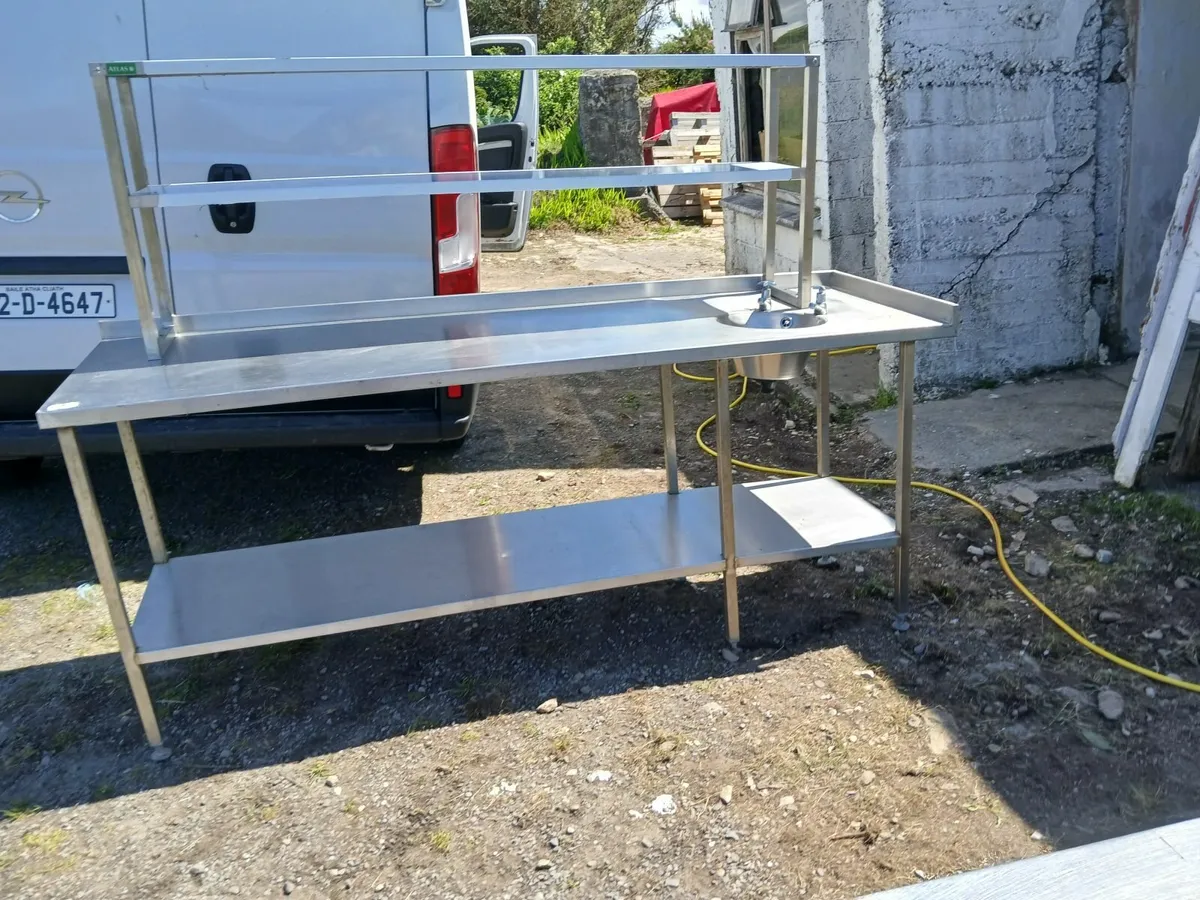 Stainless steel cabbinet/sink unit delivered - Image 2