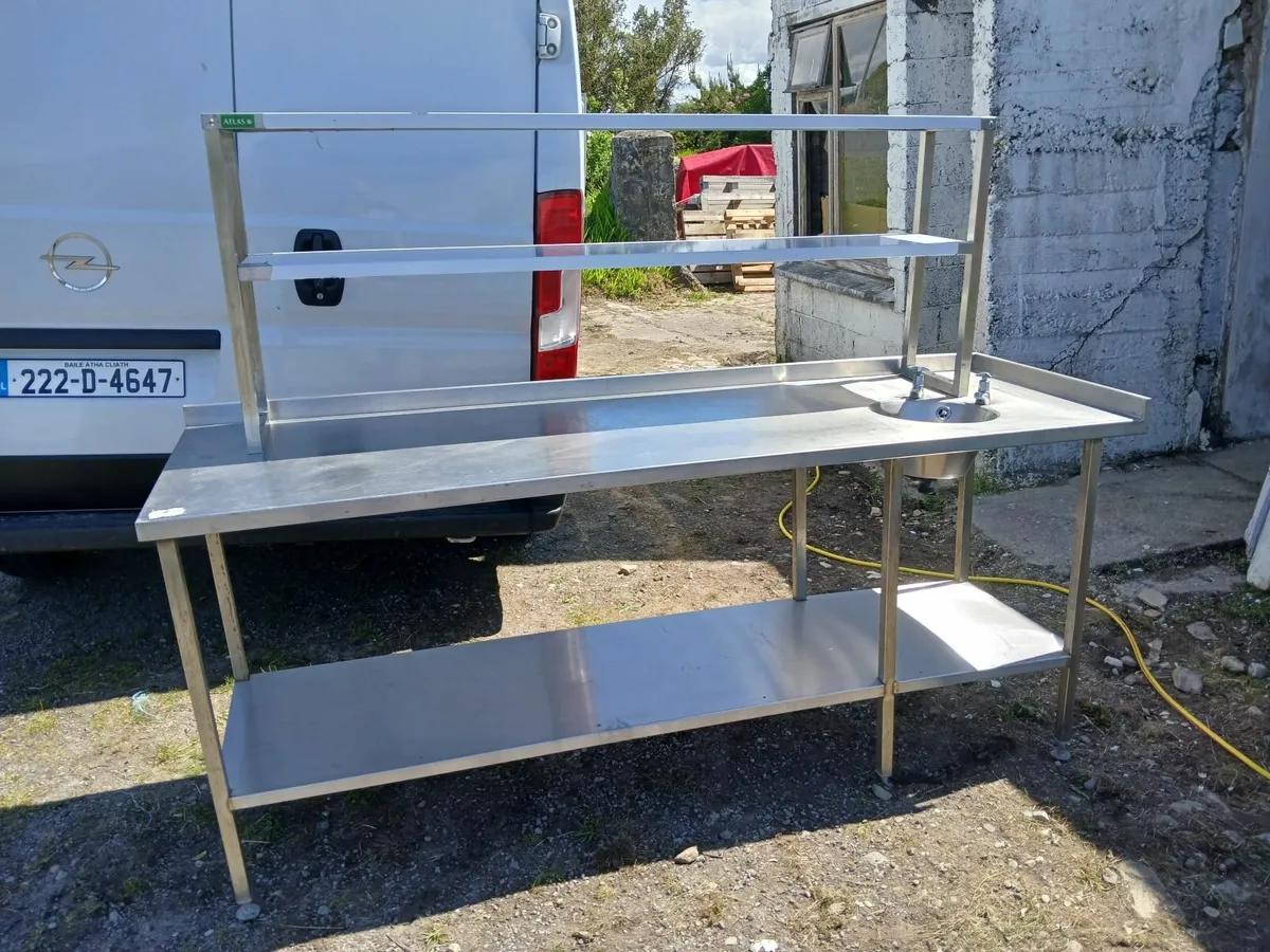 Stainless steel cabbinet/sink unit delivered - Image 4