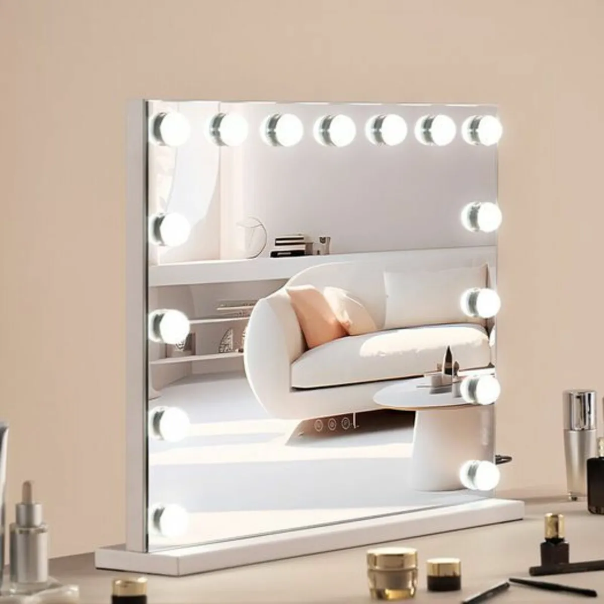 Hollywood Vanity Mirror With Lights w/ USB Desktop - Image 1