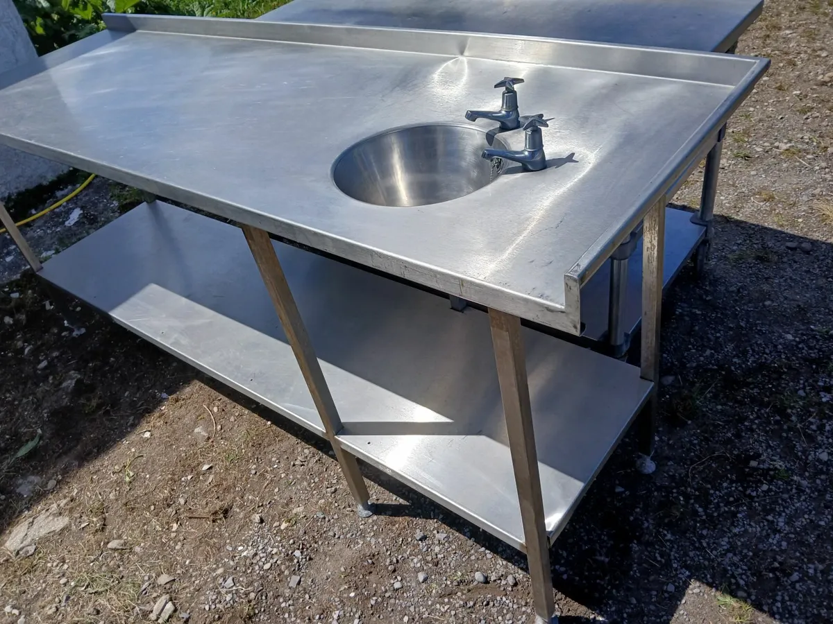 Stainless steel cabbinet /sink unit delivered - Image 3