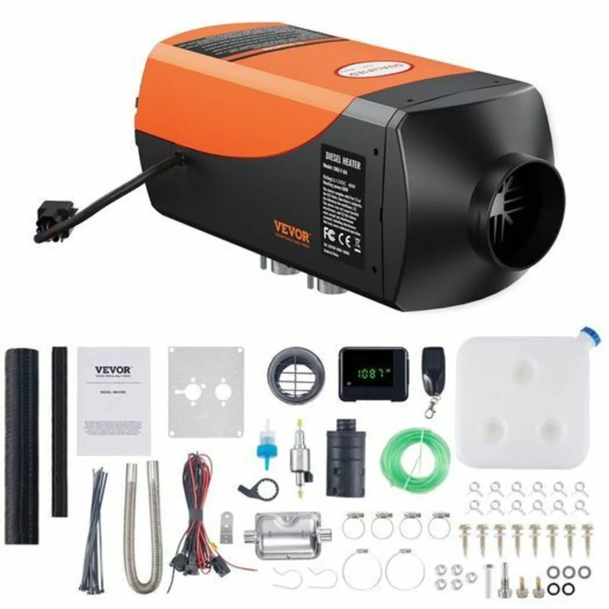Diesel Air Heater 12V 5KW LCD Display Remote Contr - Image 1