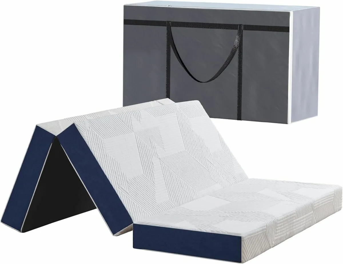 Folding Mattress Double Pillow Bag 120x190x15cm - Image 1