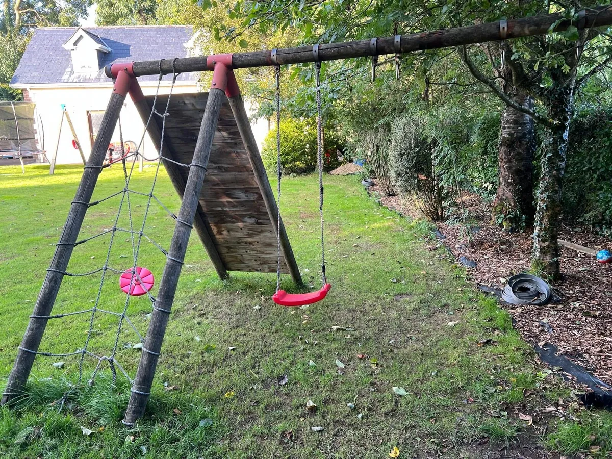 Trampoline swing slide Various kids garden toys - Image 4