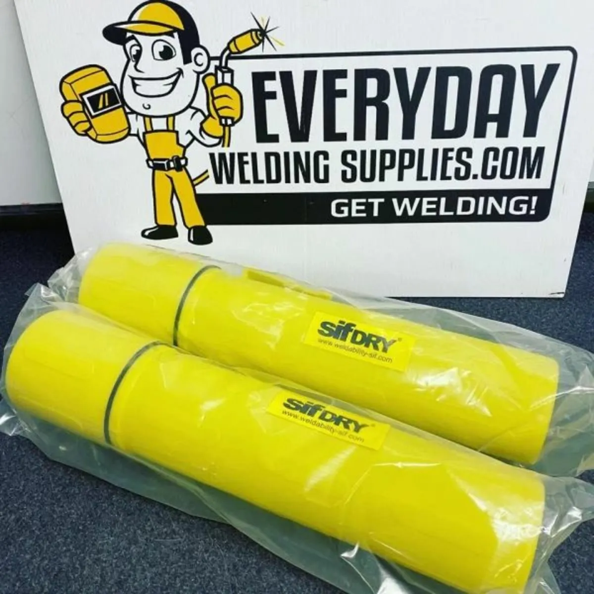 SifDRY® 14" Yellow Rod Cannister for Welding Rods - Image 1
