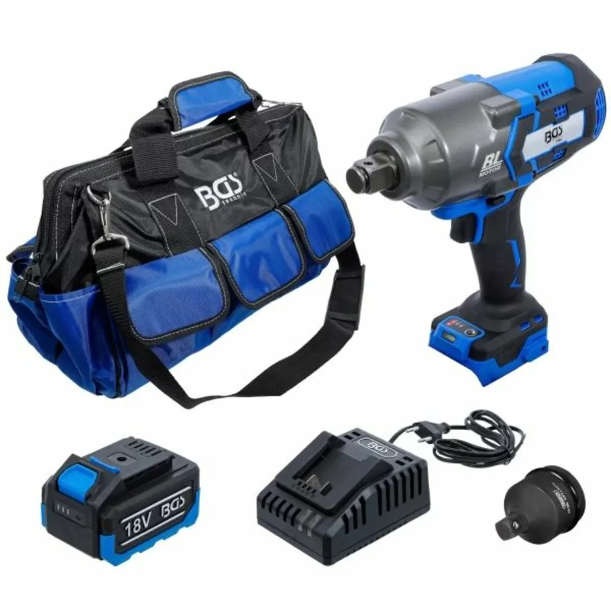 BGS Technic Cordless 3/4" Impact Wrench Set