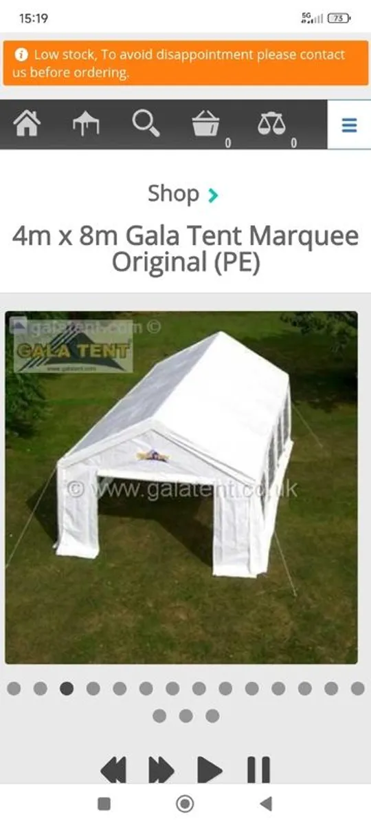 Gala 8m x 4m heavy duty marquee - Image 1