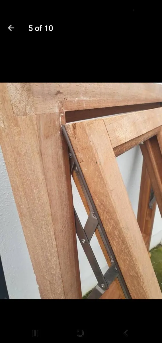 Solid teak window - Image 2