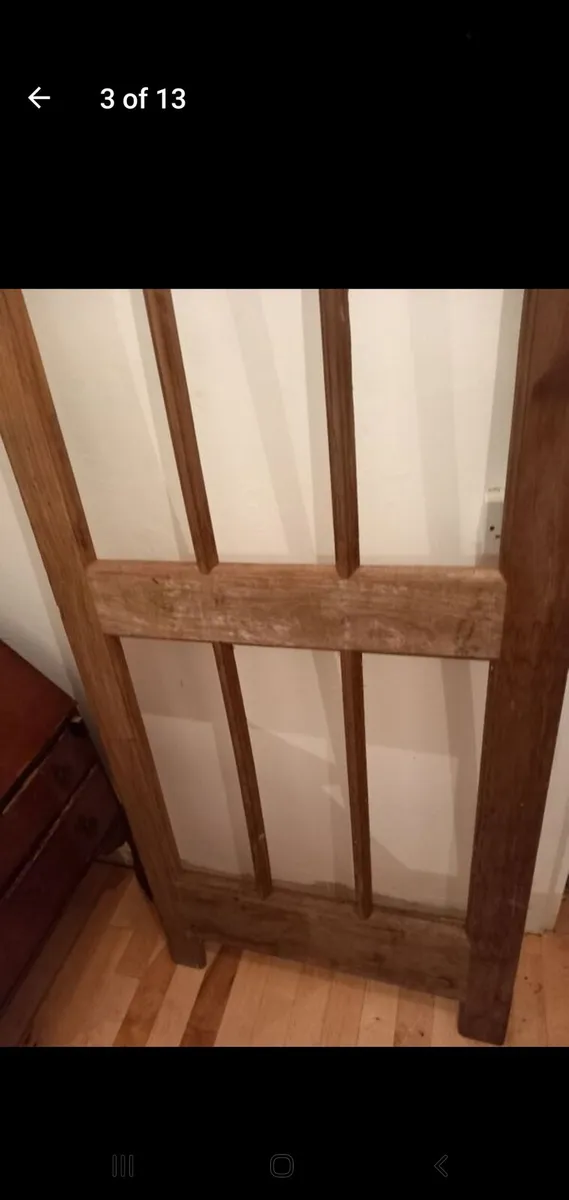 Solid teak pair of doors 7ft tall very heavy - Image 2