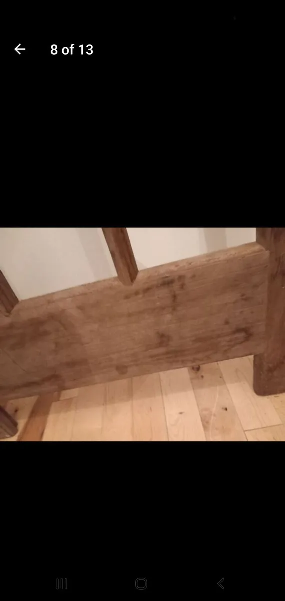 Solid teak pair of doors 7ft tall very heavy - Image 3