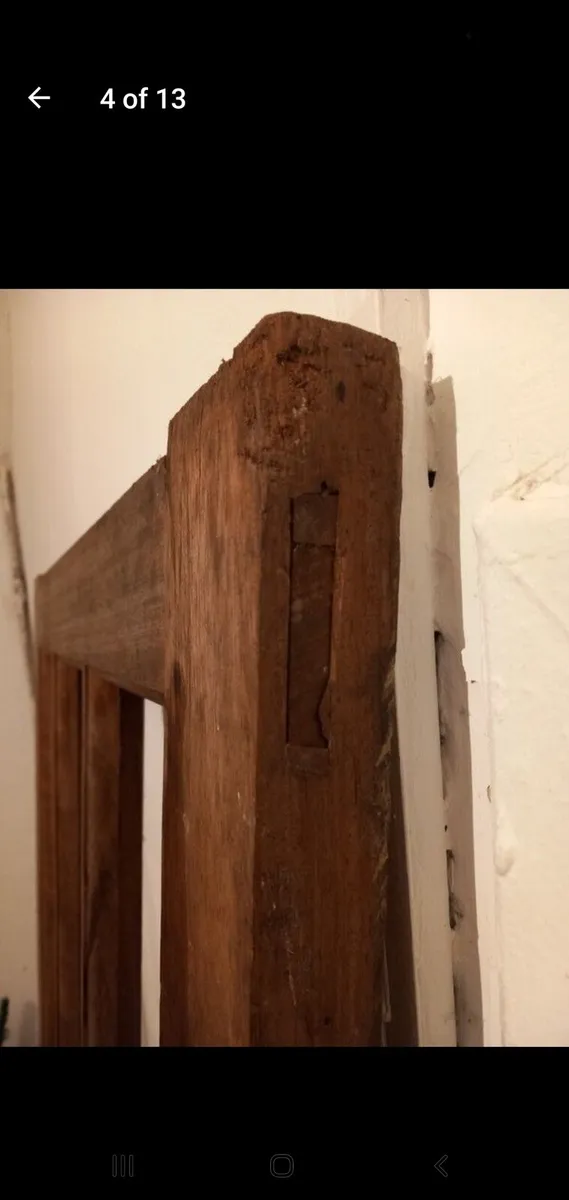 Solid teak pair of doors 7ft tall very heavy - Image 4