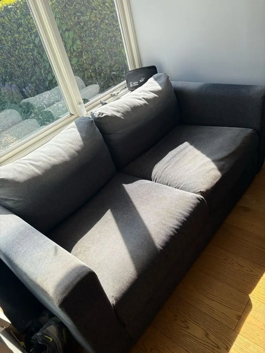 Small sofa and matching footstool - Image 4