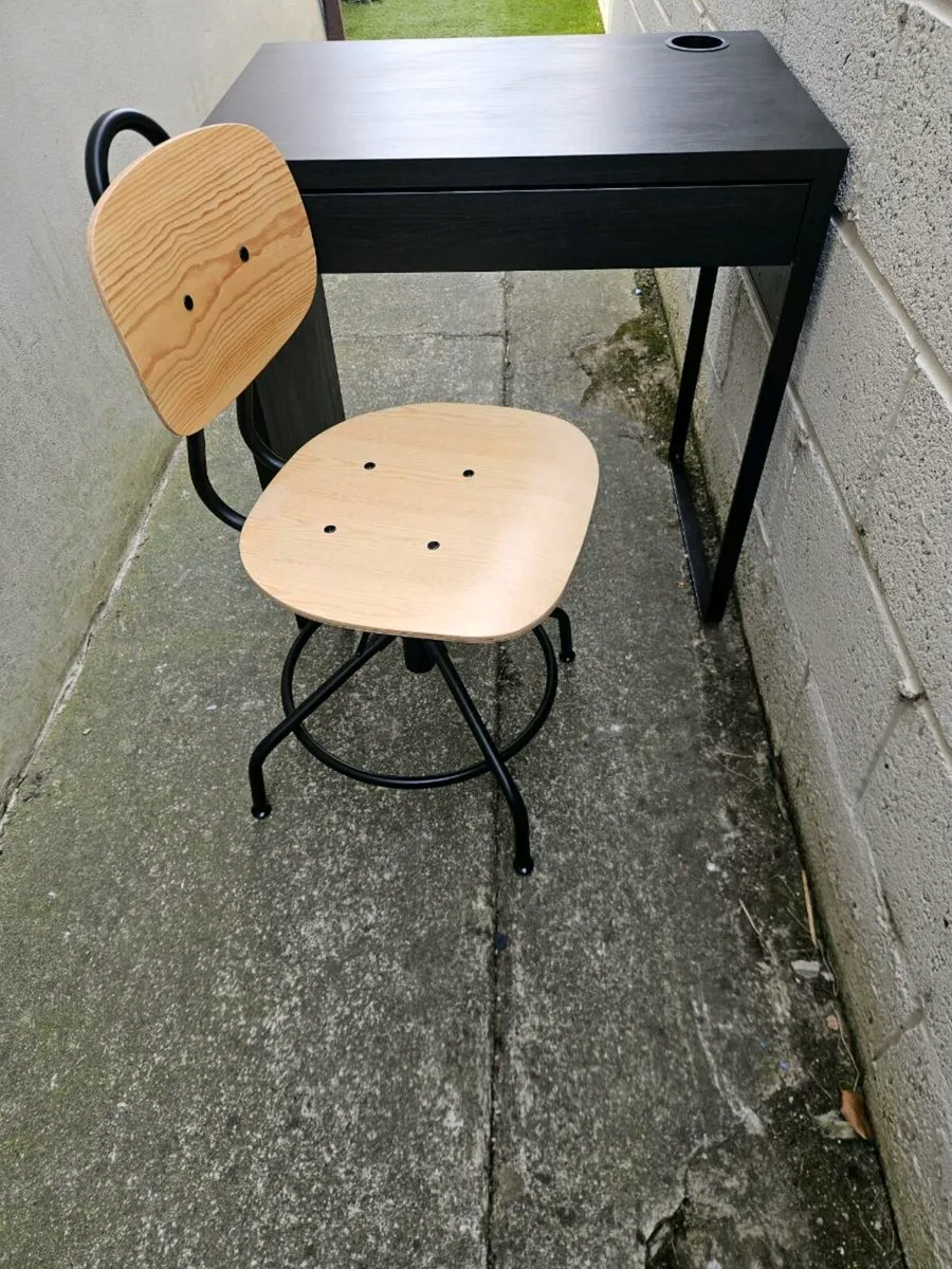 Ikea Micke desk 73x50cm & Kullaberg Swivel Chair - Image 2