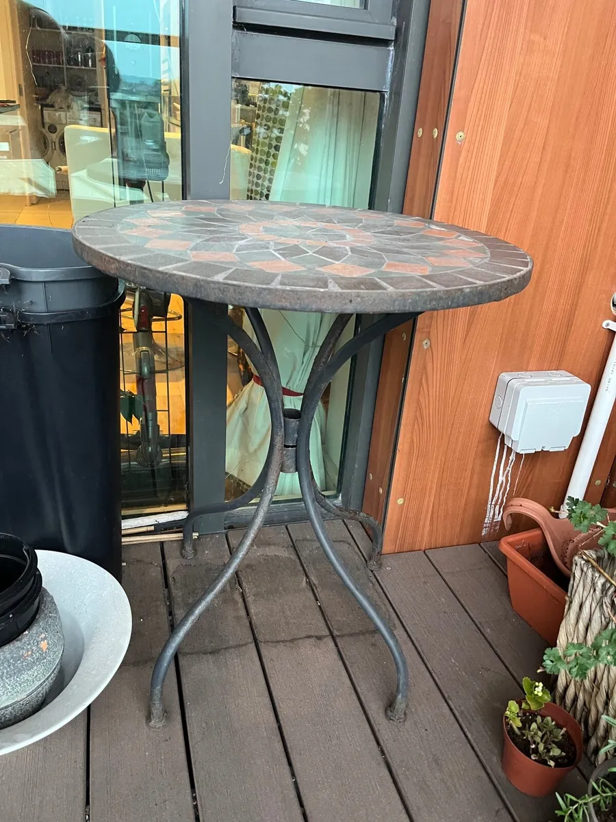 Mosaic bistro garden table - Image 2