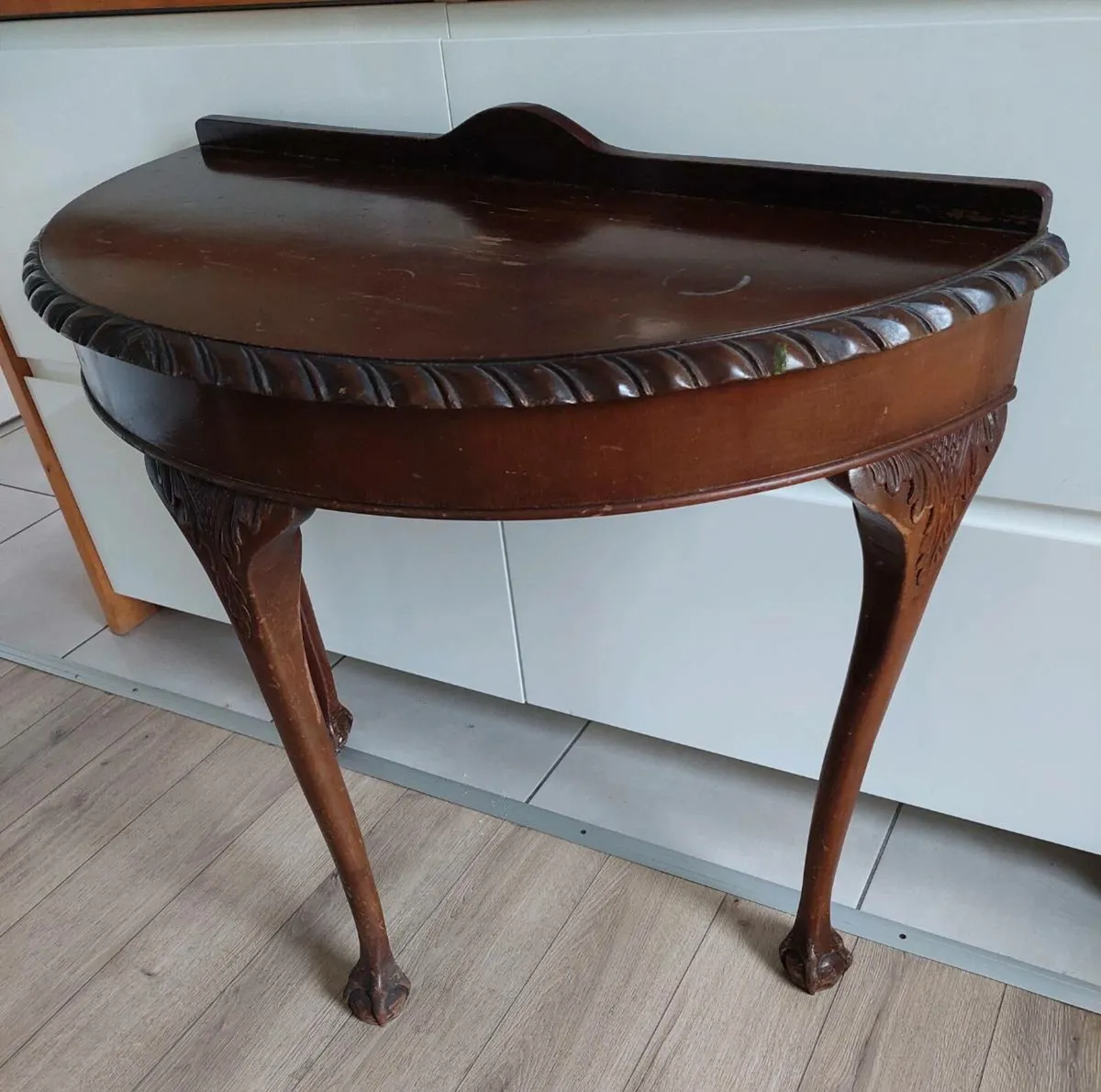 Mahogany Console Table: Antique Style - Image 2