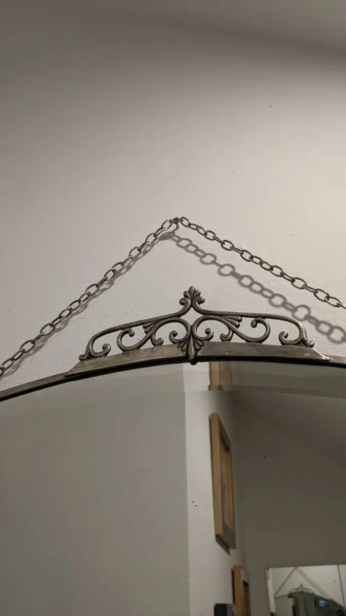 Vintage Art Deco 1920s Bevelled Wall Mirror - Image 2