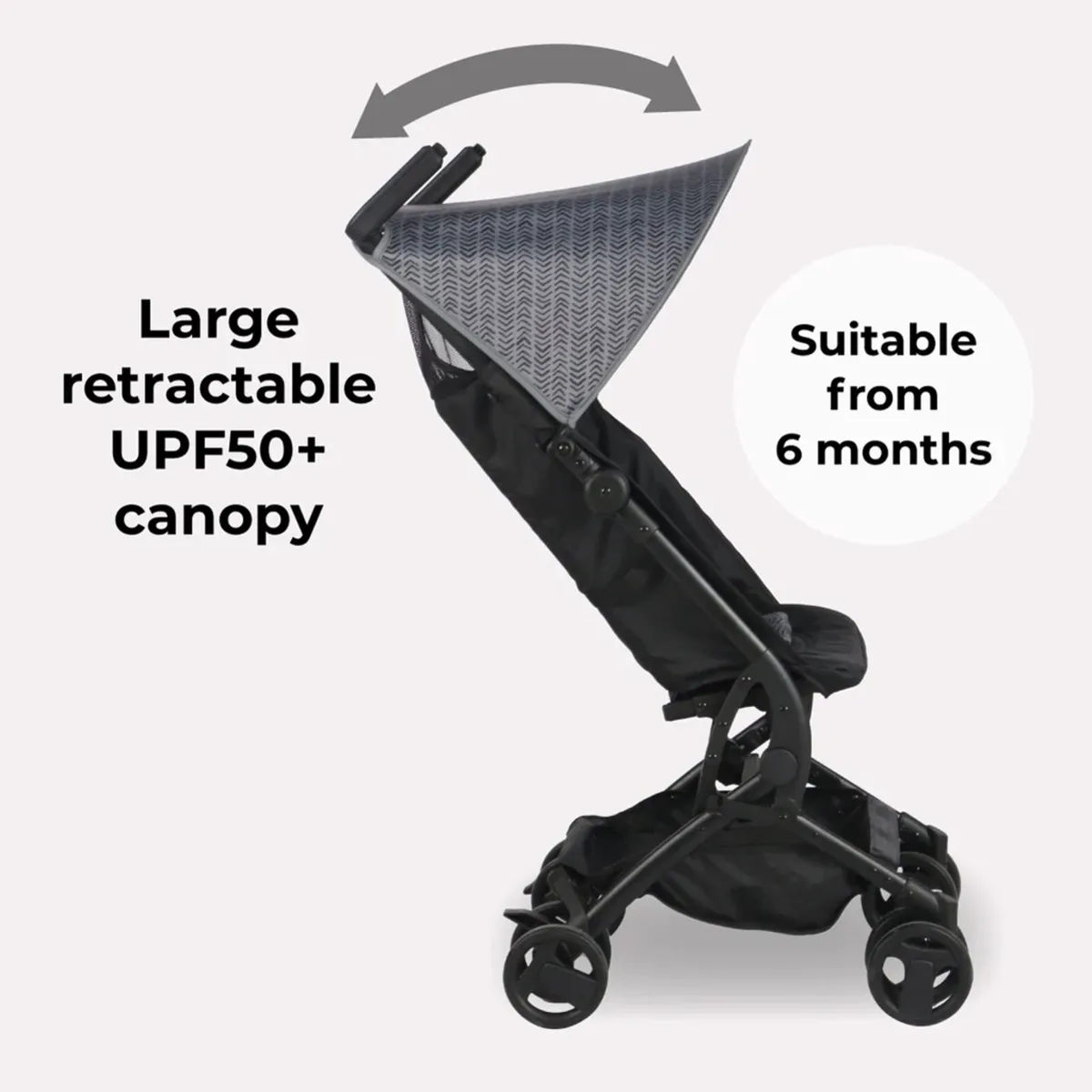 MBX5 Dani Dyer Black Ultra Compact Stroller - Image 4