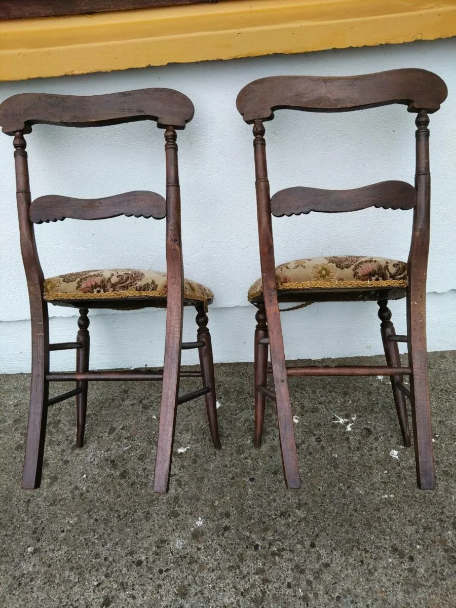 Antique Diningroom chairs - Image 3