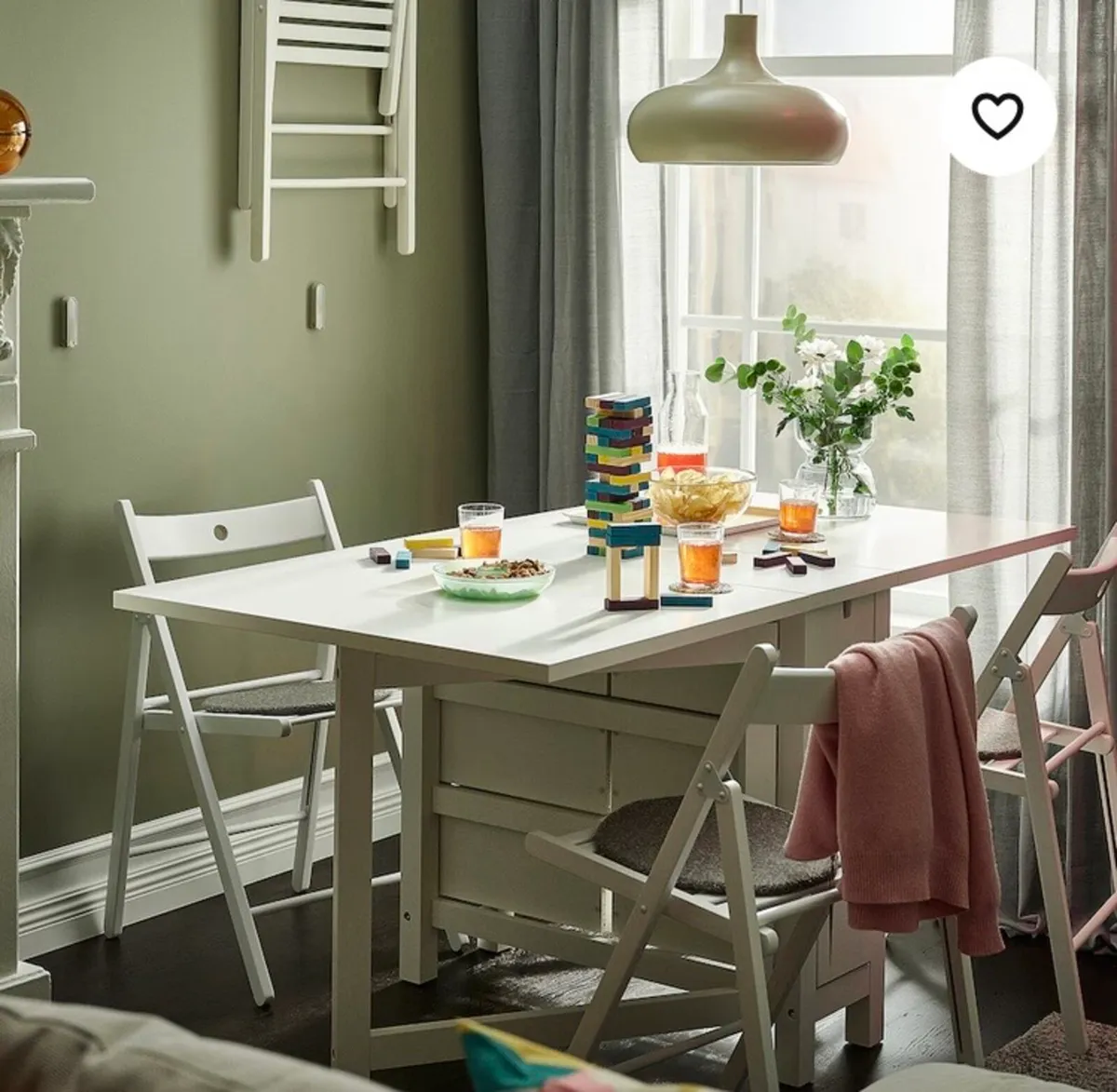 IKEA DINNING TABLE & CHAIRS - Image 2