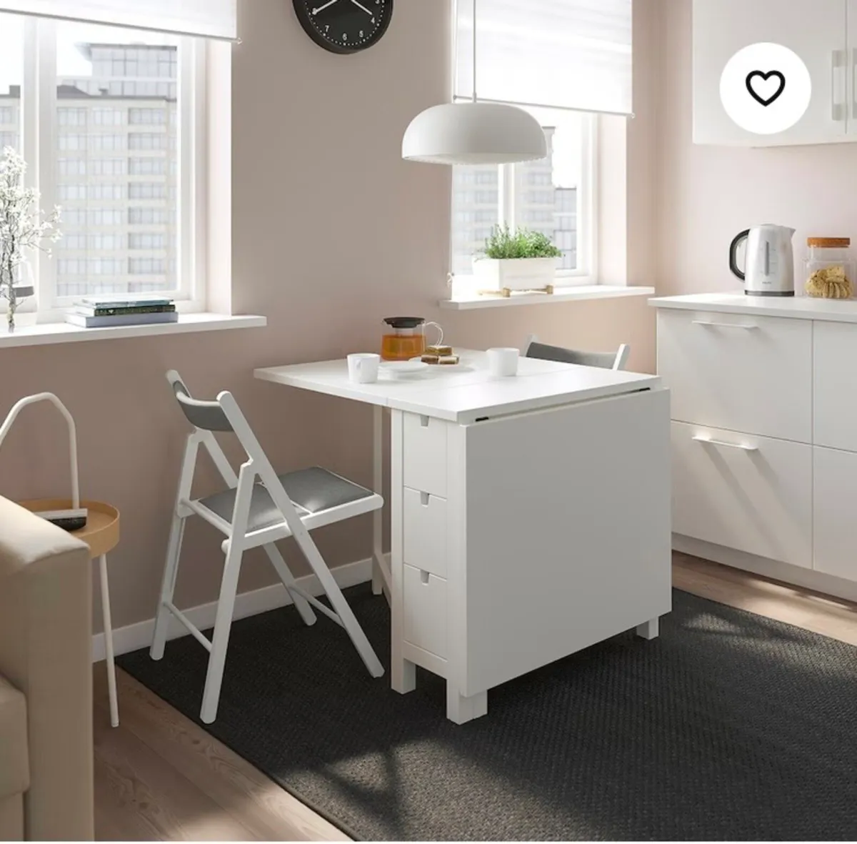 IKEA DINNING TABLE & CHAIRS - Image 3