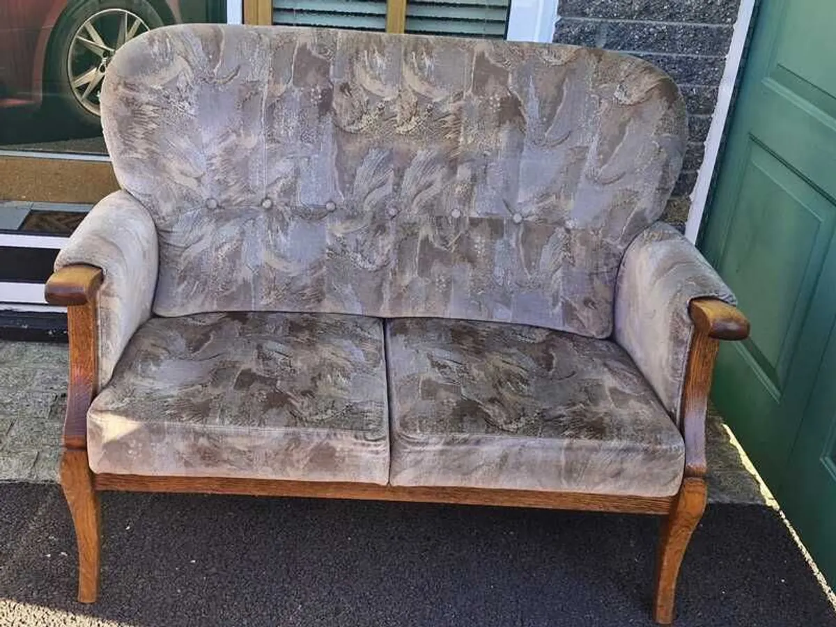 Couch - Vintage 2 seater - Image 1
