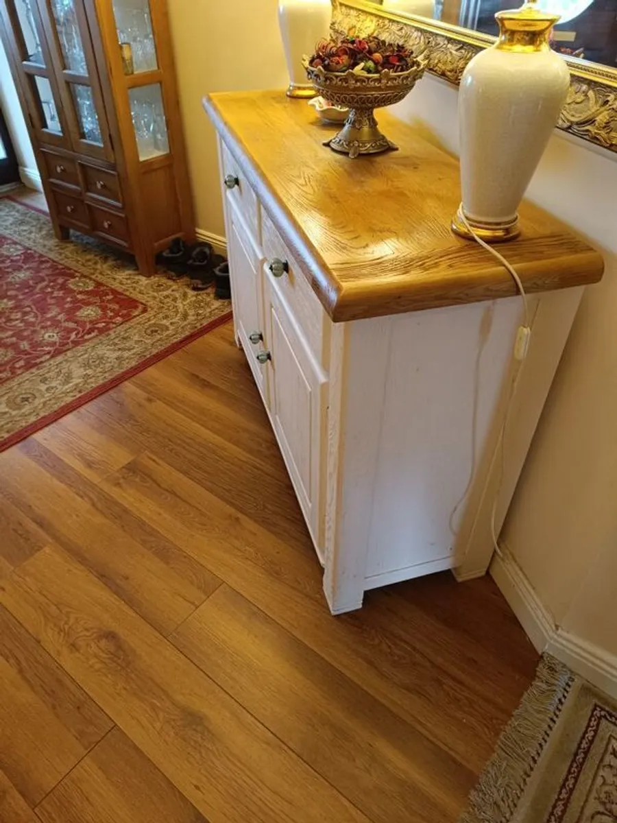 Sideboard in Solid Oak & Cream - Image 3