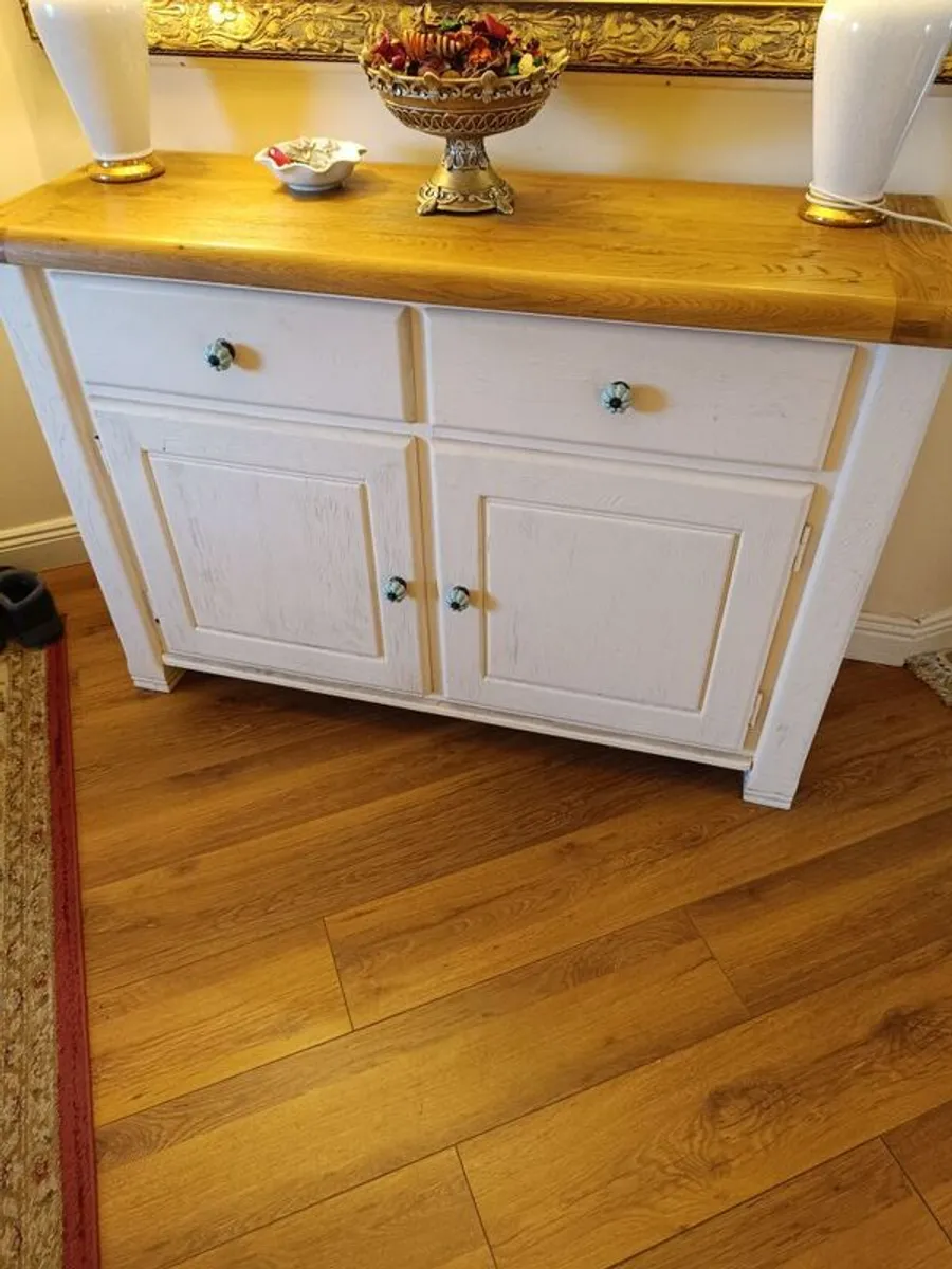 Sideboard in Solid Oak & Cream - Image 4
