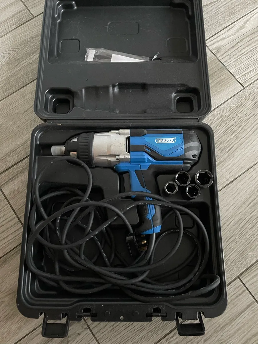 Draper Impact Wrench Kit 1/2" 480Nm 4 x Sockets - Image 2