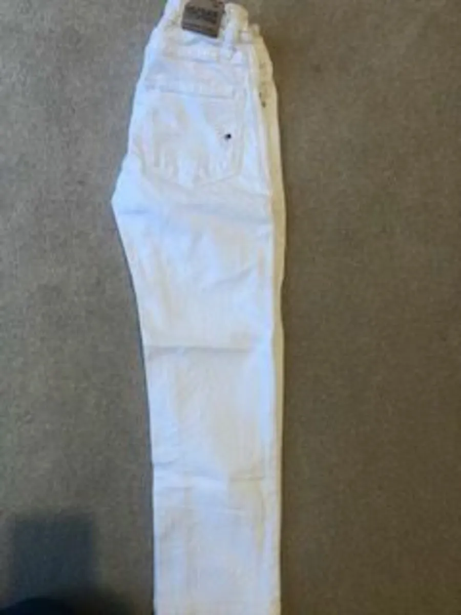 Tommy Hilfiger white girls jeans age 7-8 - Image 1