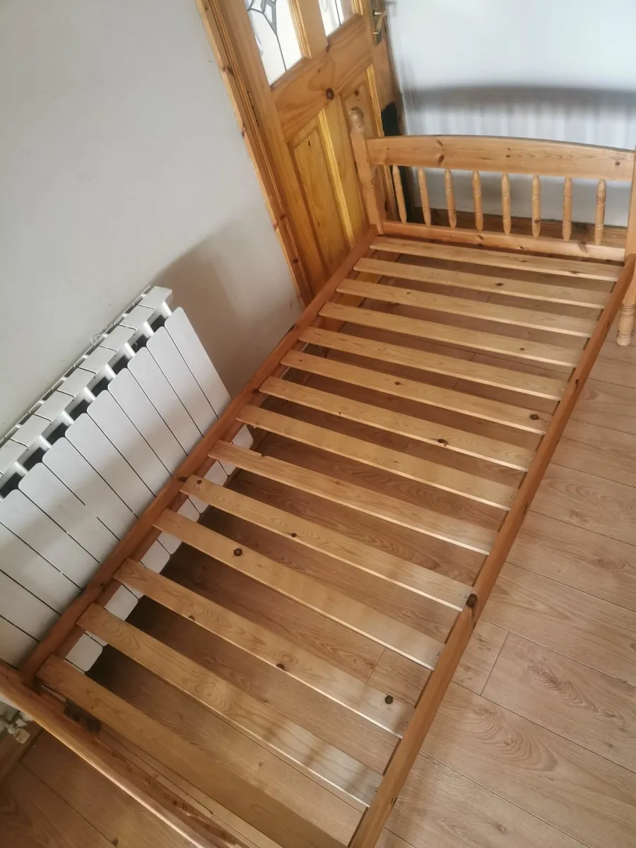 Pine Quality Sturdy single bed+quality mattress - Image 4