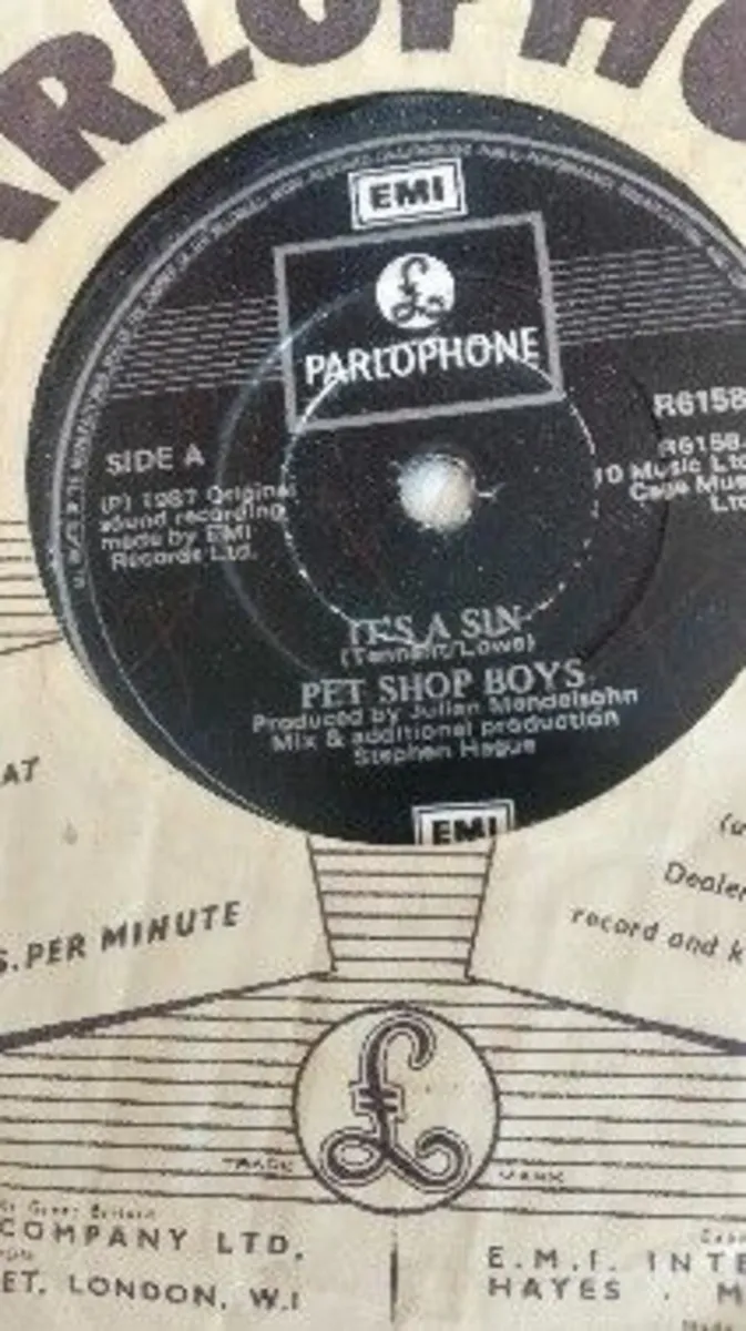 1987 Pet Shop boys 7 inch Vinyl Record - Image 2