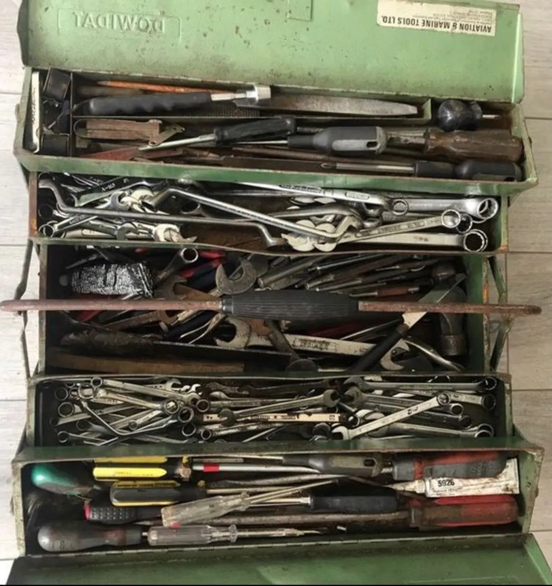 Final price drop was 500 now 320 less than 2 euro per tool  14,people watching this add ,Over 200 old school mechanics tools from 1970s onwards when tools were made to last - Image 1