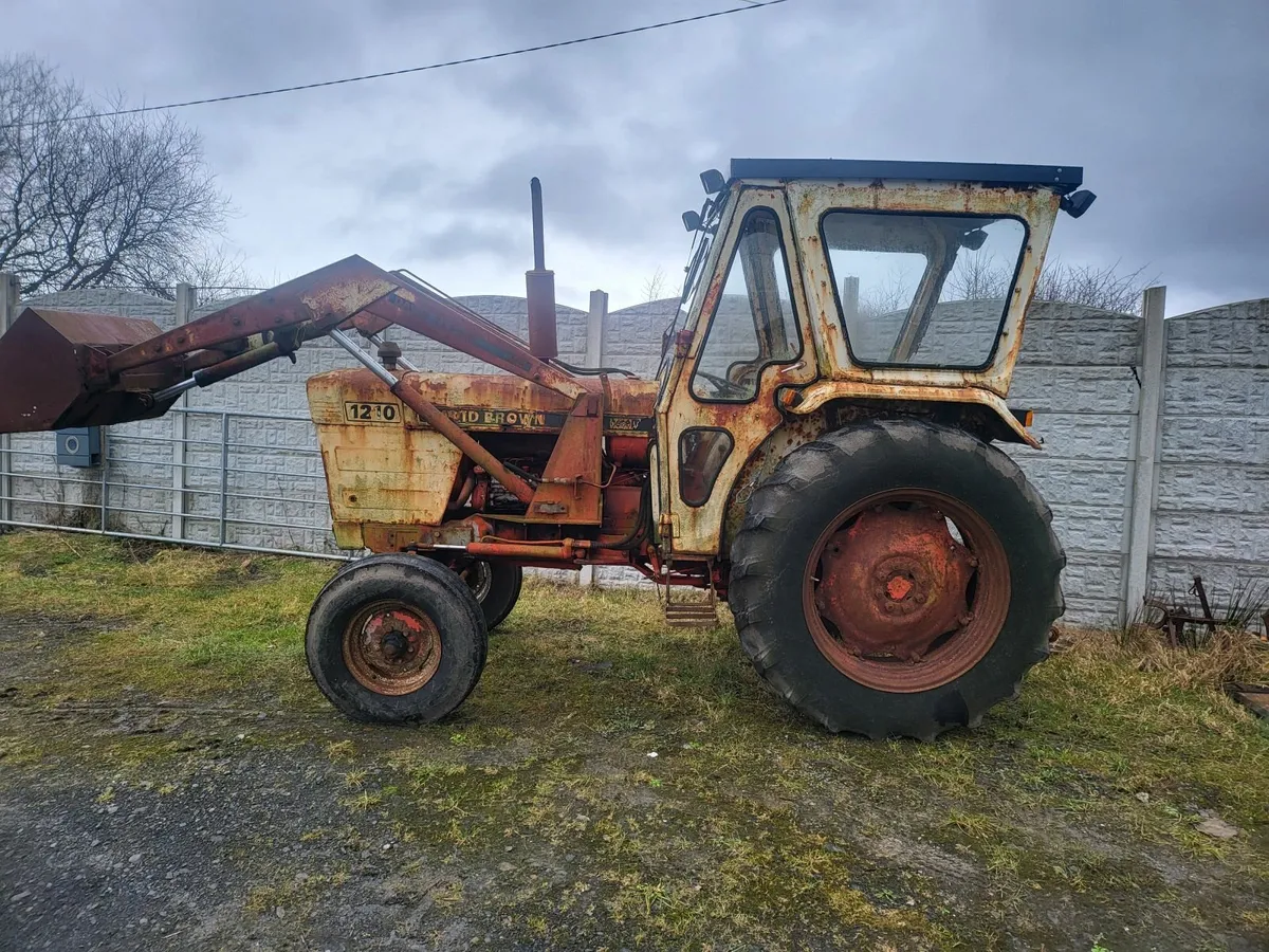 1978 david brown 1210 loader logbook power stering - Image 1