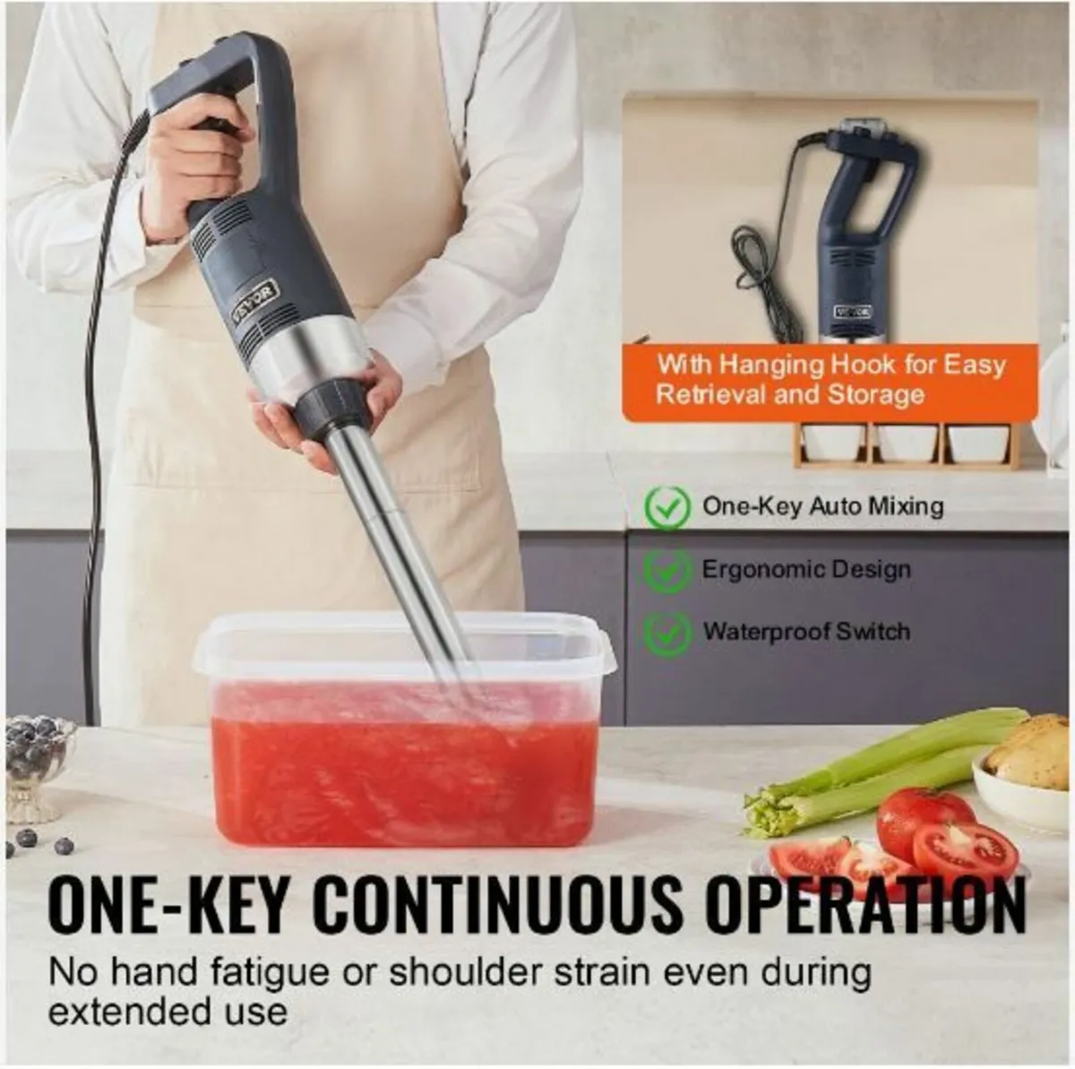 Commercial Immersion Blender 500W - Image 4