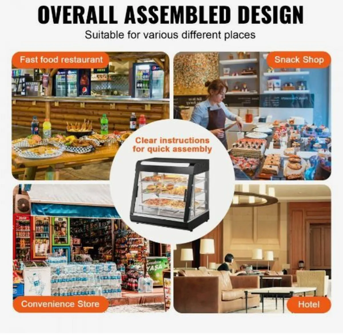 3-Tier Commercial Food Warmer Display - Image 2