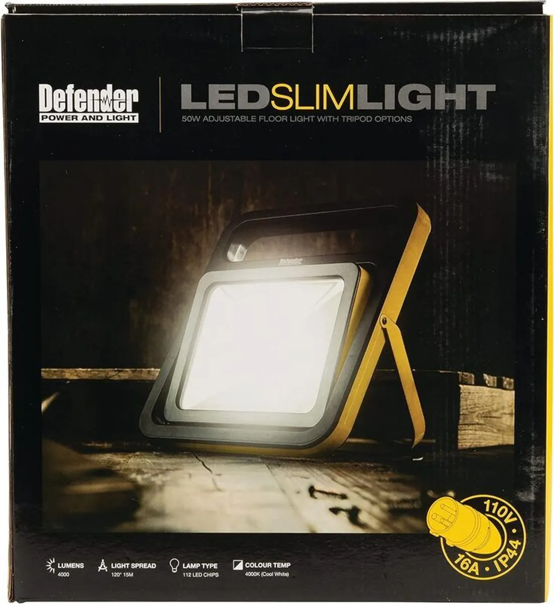 Defender Slimline LED Floor Light 110V 50W - Image 1