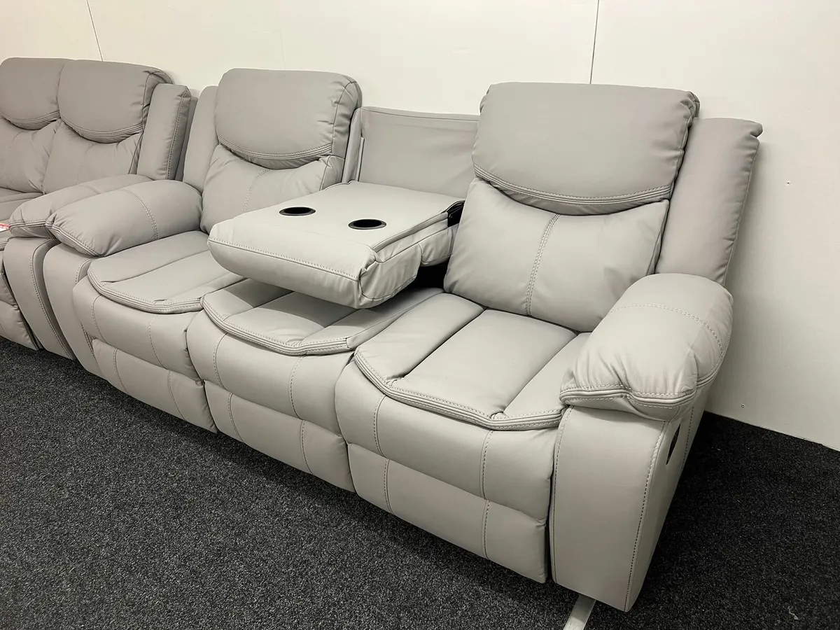◾️ Leather & Fabric Recliner Sofas ◾️ - Image 1