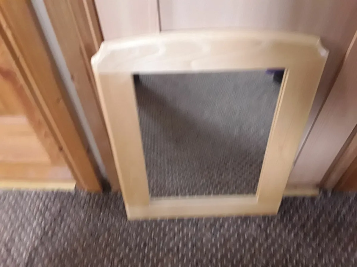 New small pine frame bathroom mirror - Image 1
